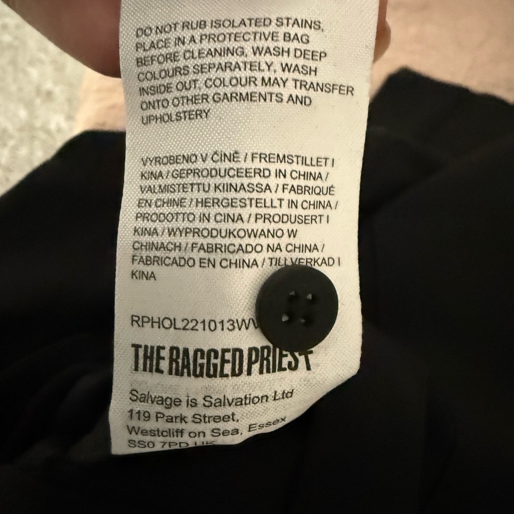 The Ragged Priest Midnight Cutout Coveralls Free People Size 6 NWT - Picture 9 of 9